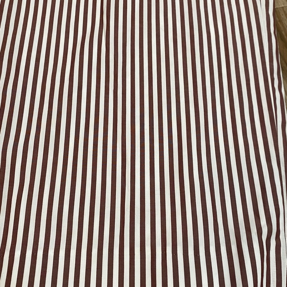 RAG & BONE Lacey Brown Poplin White Stripe Wide Leg Pant Womens Sz 8 - Picture 6 of 14